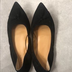J crew. Black flats. Excellent condition